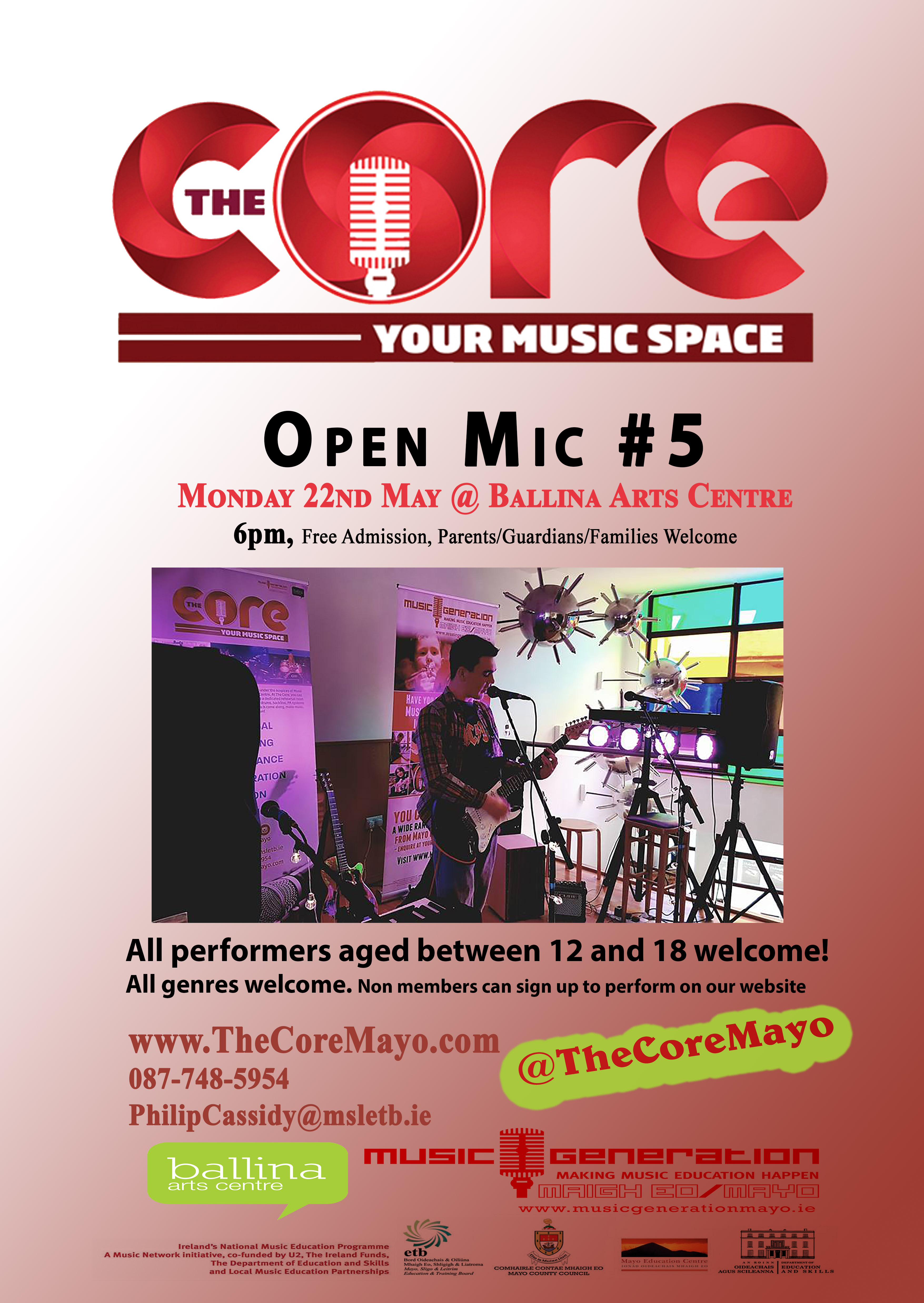 Core poster OPEN MIC NO.5