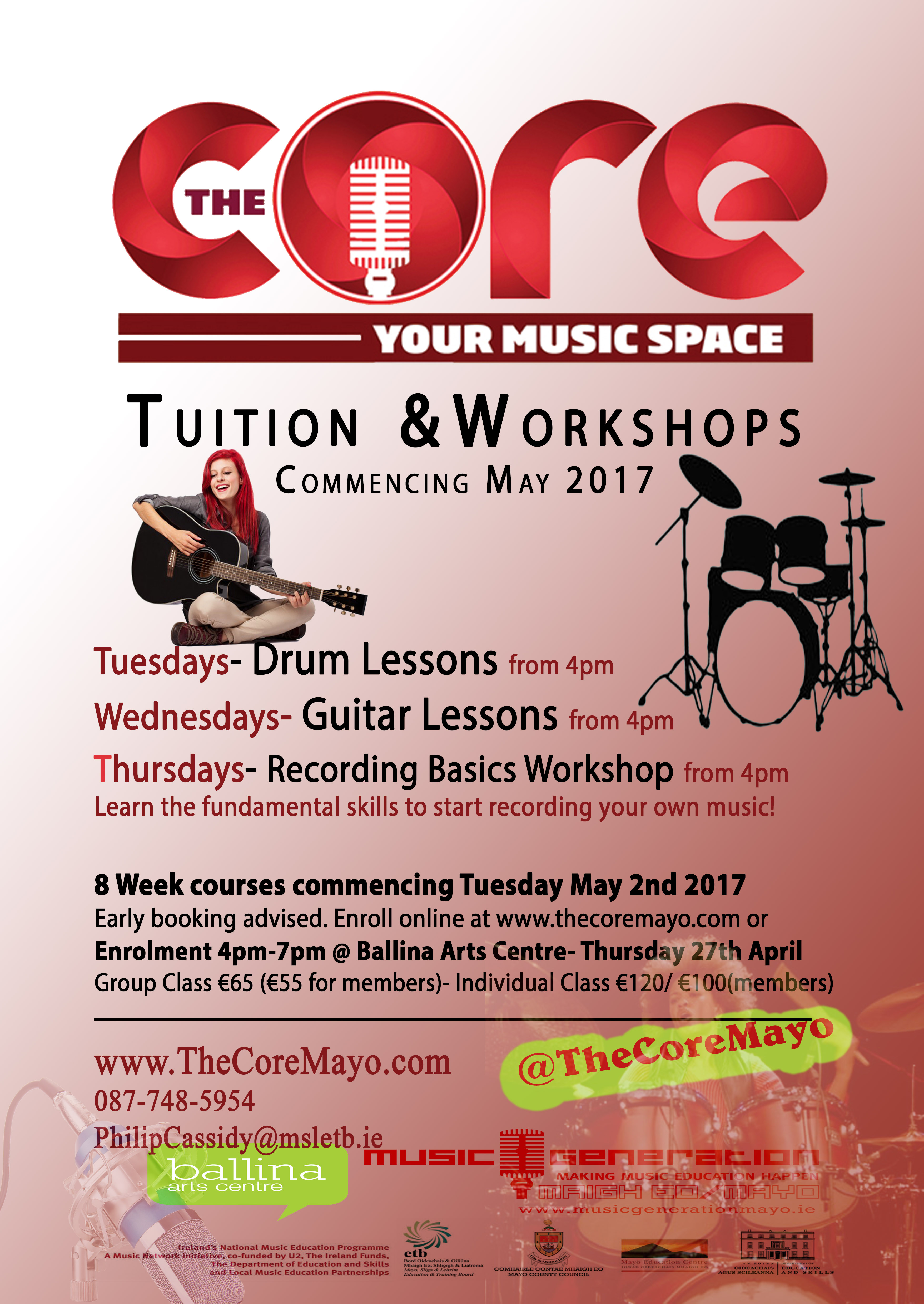 Core Poster Tuition workshops May 2017