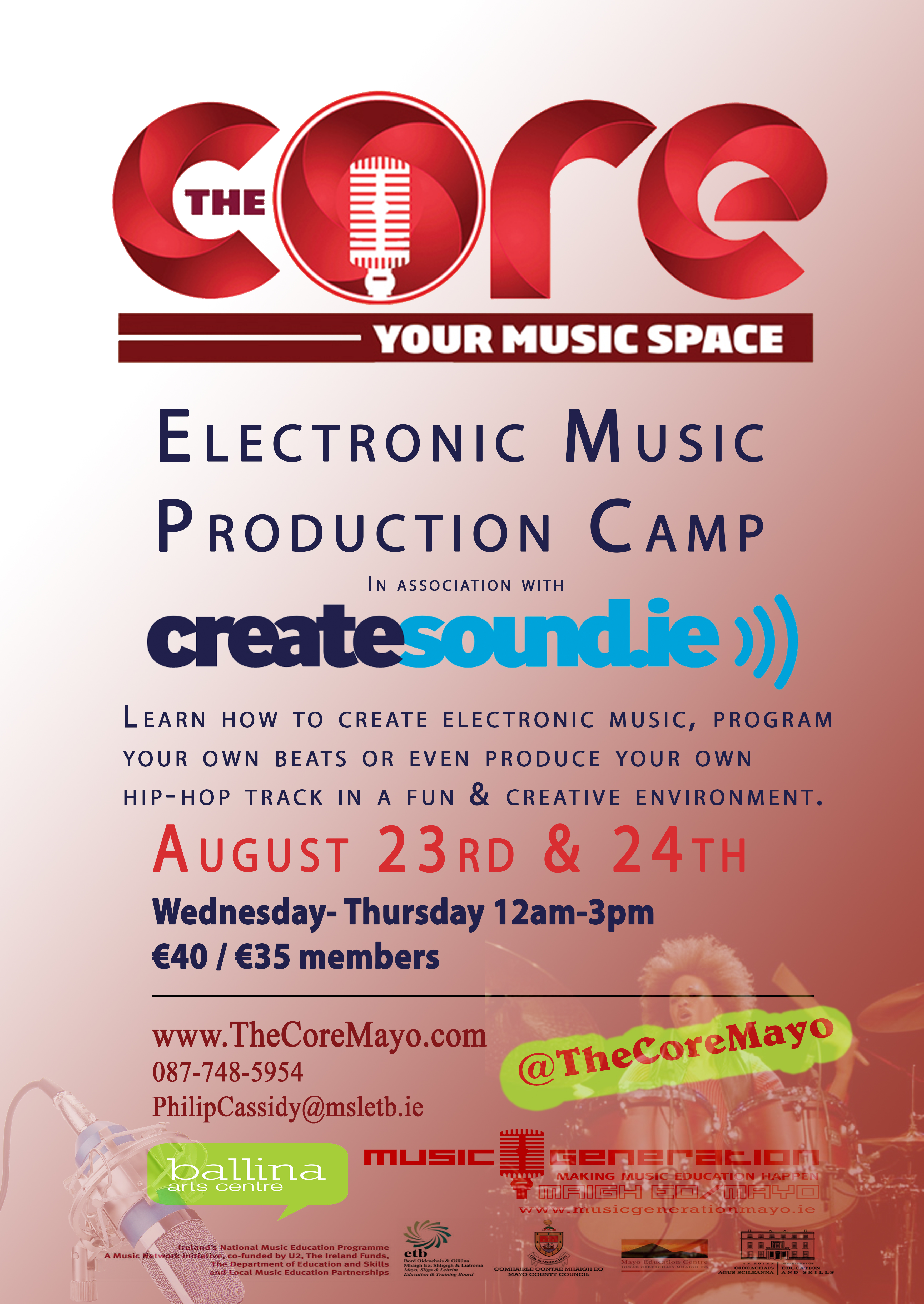 Core Poster CreateSound Camp